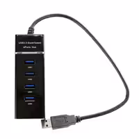 هاب 4 پورت USB3.0 مدل 303 با کابل 30سانتی مترUSB3.0 4Port HUB 303
