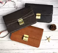 کیف پول پاسپورتی دو رمز چرم مصنوعی