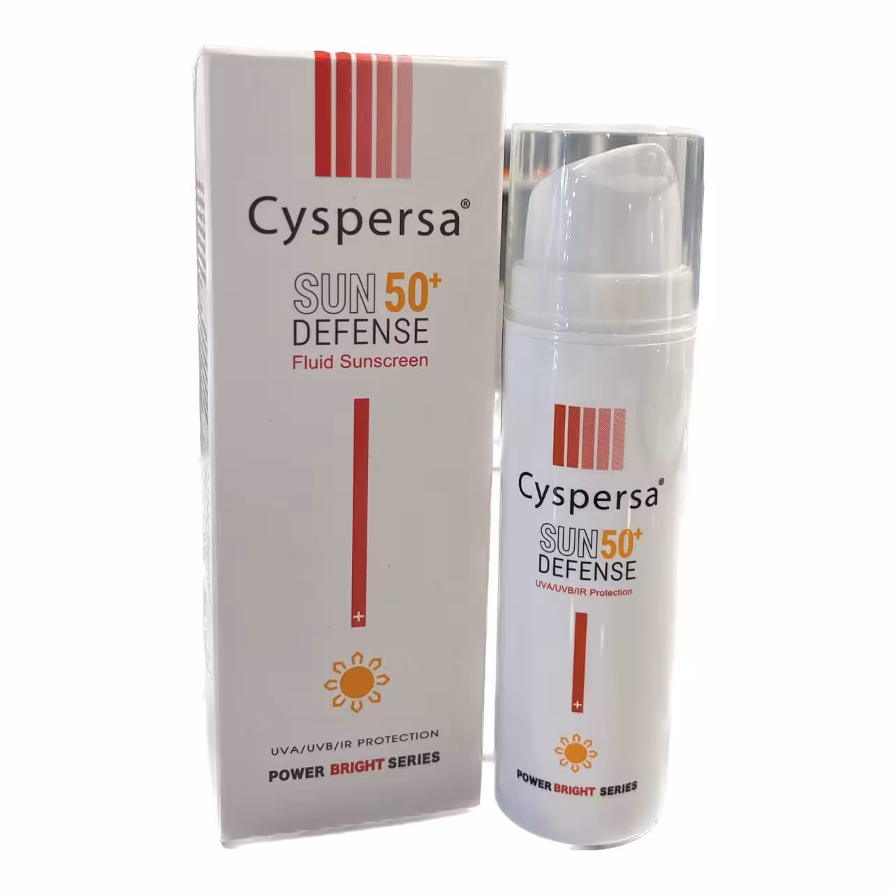 فلوئید ضدآفتاب روشن کننده سیسپرسا SPF50 حجم 50ml