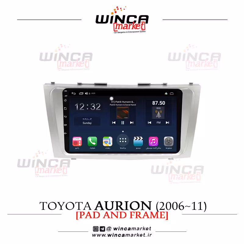 مانیتور اندروید تویوتا آریون 2006-11 برند وینکا WINCA سری S500  پلاس مدل H855