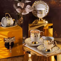 ست 12 پارچه فنجان قهوه آریلدیز Aryıldız مدل Leopar – جسارت، سبْک و شکوه در هر جرعه