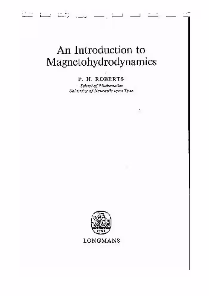 خرید و دانلود نسخه کامل کتاب An introduction to magnetohydrodynamics