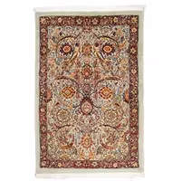 فرش کلارک دستباف سه متری طرح برگ داسی