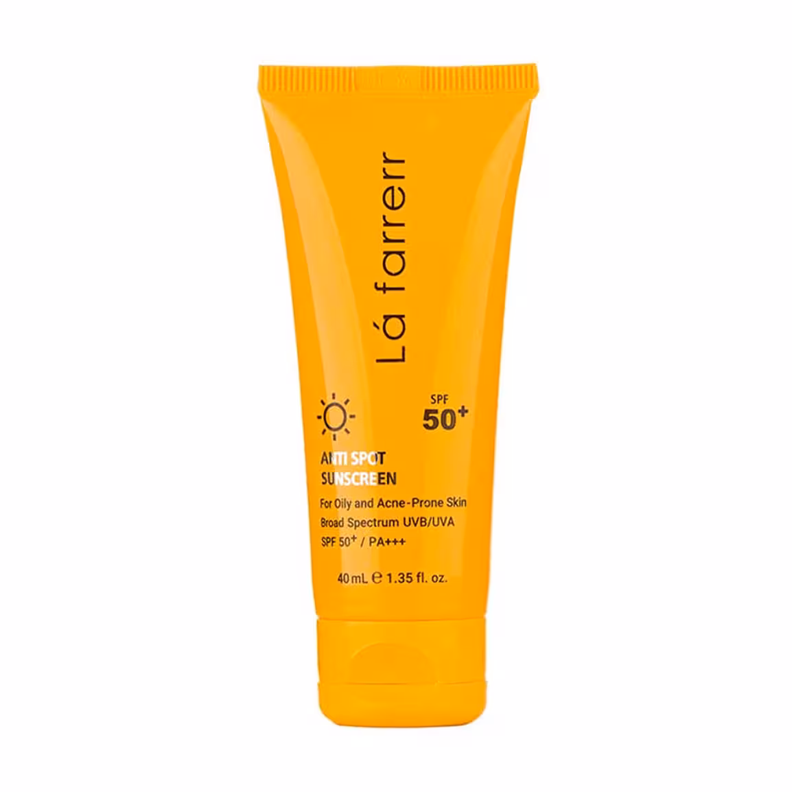 کرم ضد آفتاب و ضد لک بی رنگ لافارر SPF50 پوست چرب