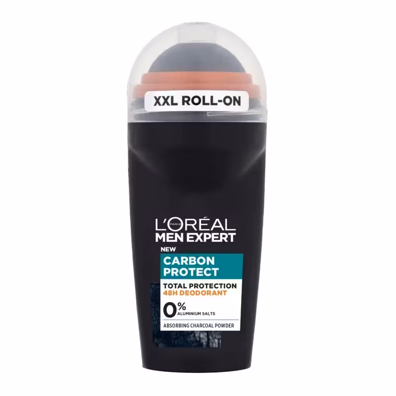 مام رول ضد تعریق کربون پروتکت توتال بدون آلومنیوم 50 میل ا L’Oreal Paris Men Expert Carbon Protect 48 Hour Free-Aluminium Roll-On 50 ml