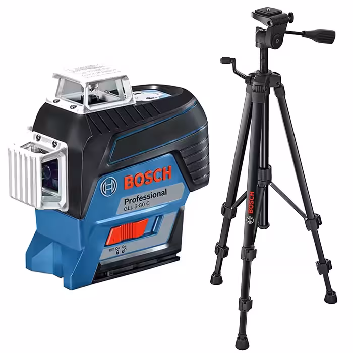 تراز لیزری خطی سه خط بوش مدل GLL 3-80 +BT 150