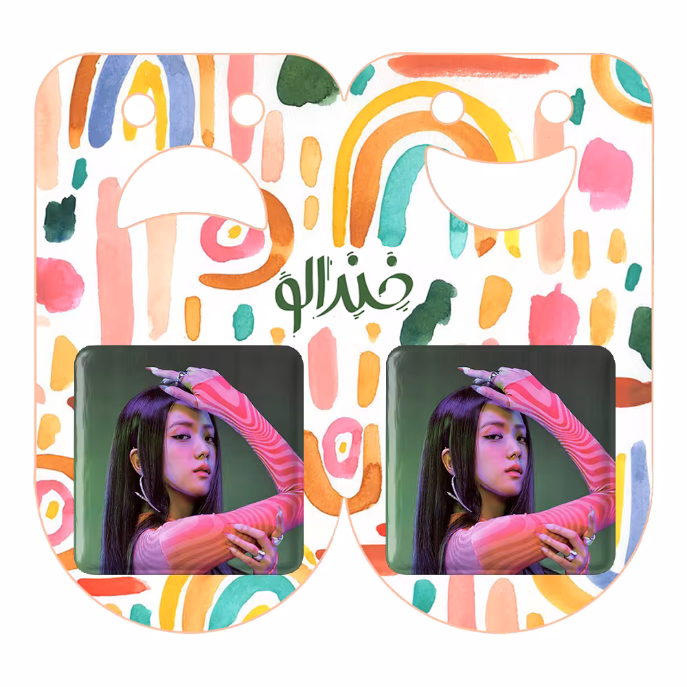 پیکسل خندالو مدل جیسو بلک پینک کد 14218 به همراه مگنت