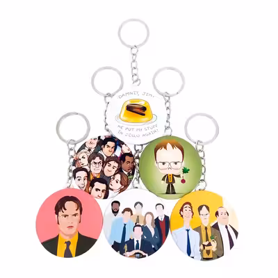 جاکلیدی خندالو مدل سریال آفیس The Office کد 353A مجموعه 6 عددی