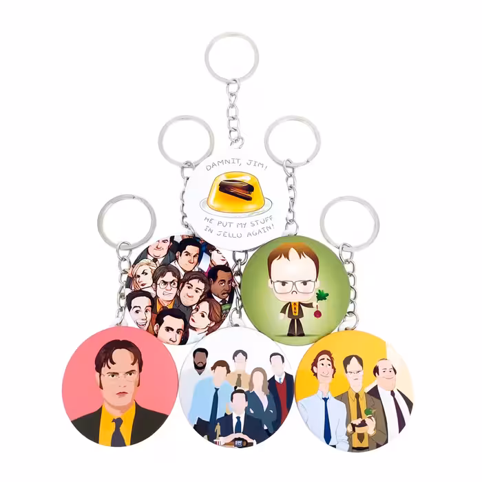 جاکلیدی خندالو مدل سریال آفیس The Office کد 353A مجموعه 6 عددی