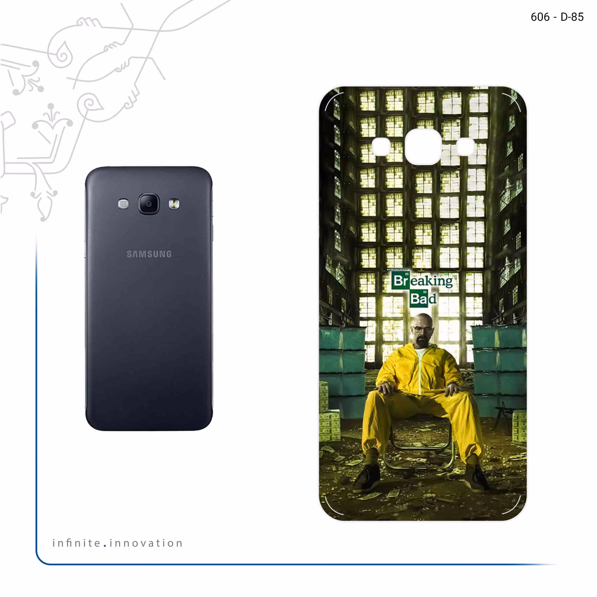 برچسب پوششی ماهوت مدل Breaking Bad مناسب برای گوشی موبایل سامسونگ Galaxy A8