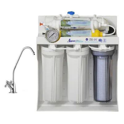 دستگاه تصفیه کننده آب آکوا پیورست مدل RO SYSTEM 604 به همراه فیلتر تصفیه آب مجموعه 9 عددی