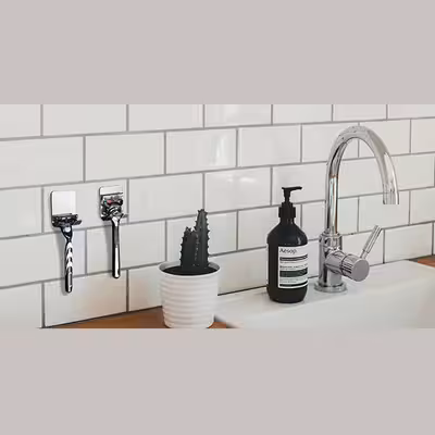 آویز حوله لوبیک مدل استیل بسته 2 عددی