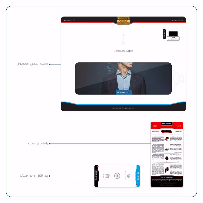 برچسب پوششی ماهوت مدل Jeff Bezos مناسب برای تبلت سونی Xperia Z2 Tablet LTE 2014