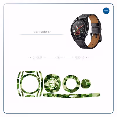 برچسب ماهوت طرح Army-Green-2 مناسب برای ساعت هوشمند هوآوی Watch GT
