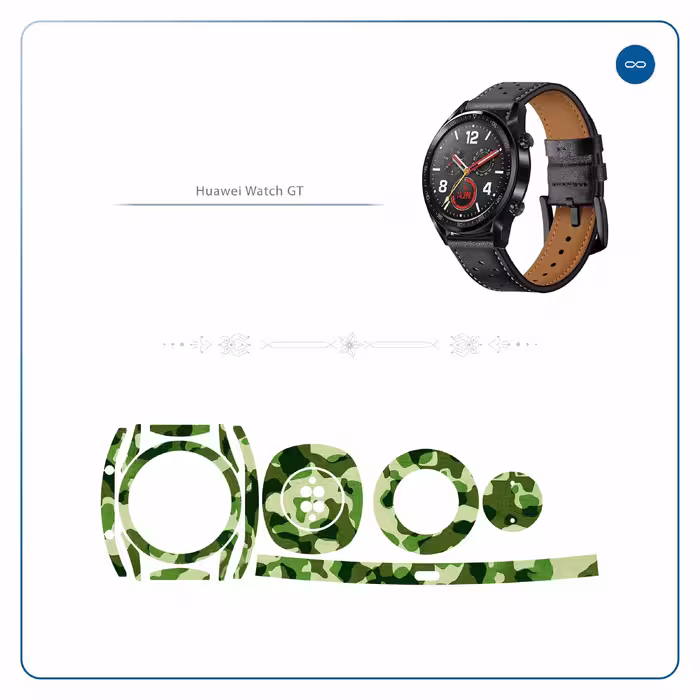 برچسب ماهوت طرح Army-Green-2 مناسب برای ساعت هوشمند هوآوی Watch GT