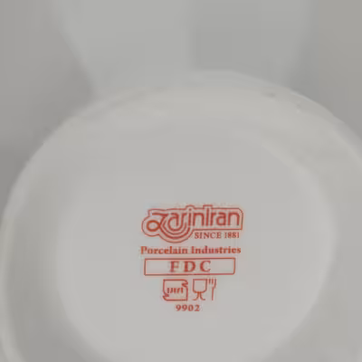 قوری چینی زرین ایران مدل نئوکلاسیک 