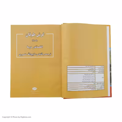 كتاب غرش طوفان اثر الكساندر دوما نشر نگاه 4 جلدی