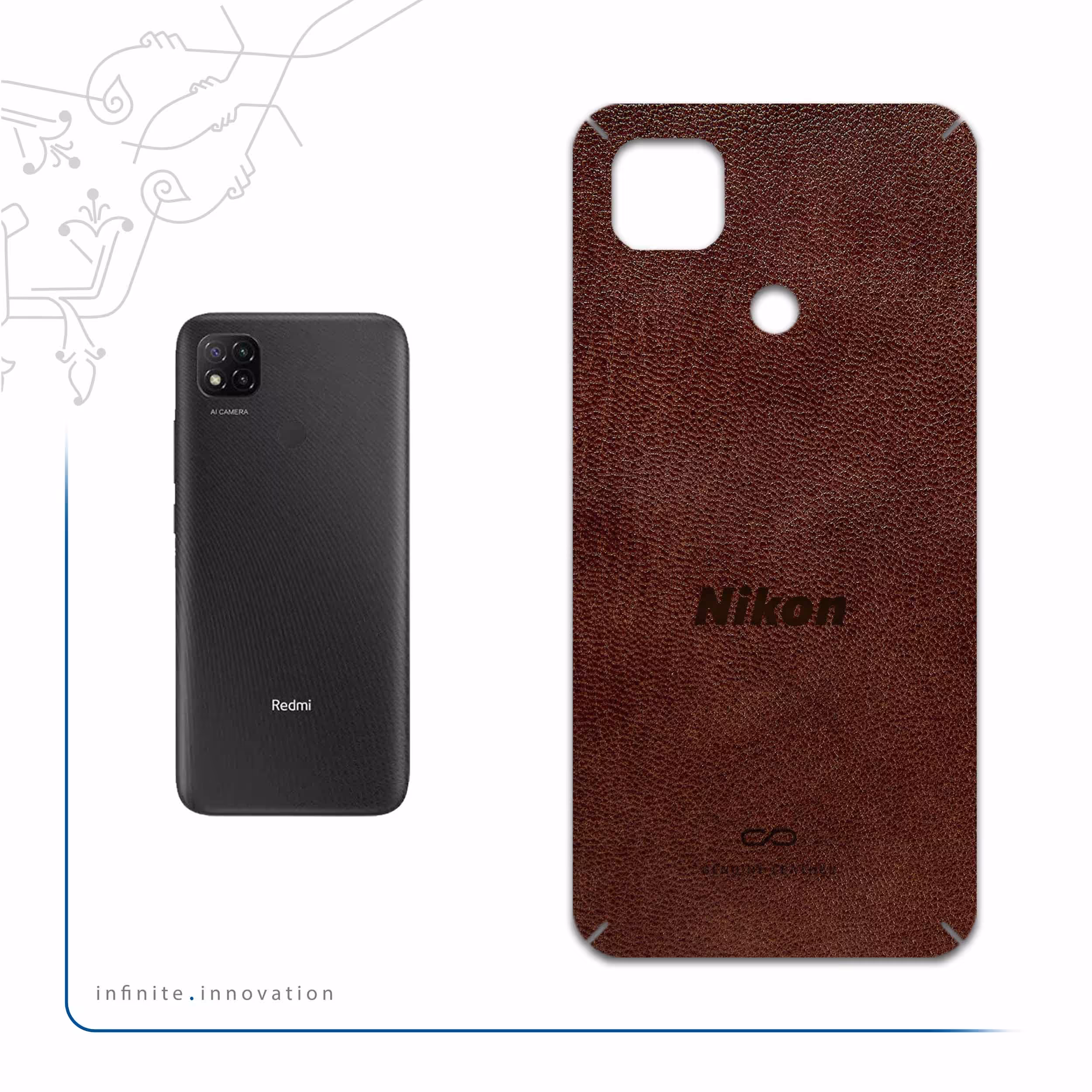 برچسب پوششی ماهوت مدل NL-NKN مناسب برای گوشی موبایل شیائومی Redmi 9 Activ