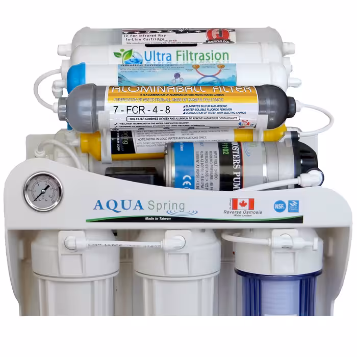دستگاه تصفیه کننده آب آکوآ اسپرینگ مدل RO-SF6100 به همراه فیلتر بسته 4 عددی
