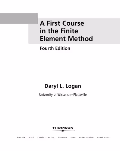 خرید و دانلود نسخه کامل کتاب A First Course in the Finite Element Method