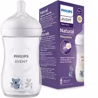 شیشه شیر نچرال 260میل ریسپانس اونت طرح کوالا Philips Avent scy903/67