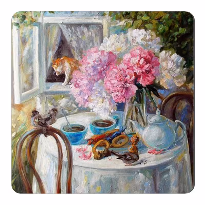 مگنت طرح نقاشی گل کد wmg1591