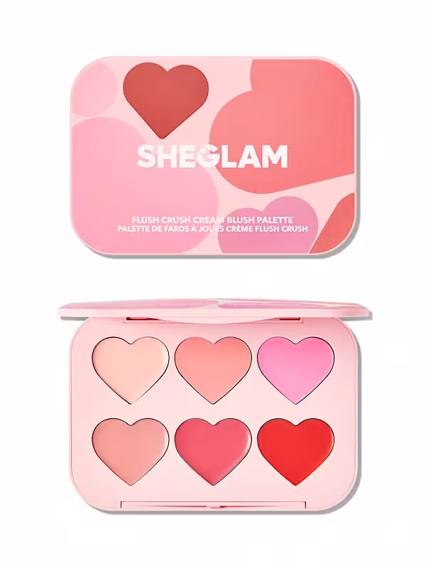 پالت رژگونه کرمی Flush Crush مدل Blushing Bouquet شیگلم SHEGLAM