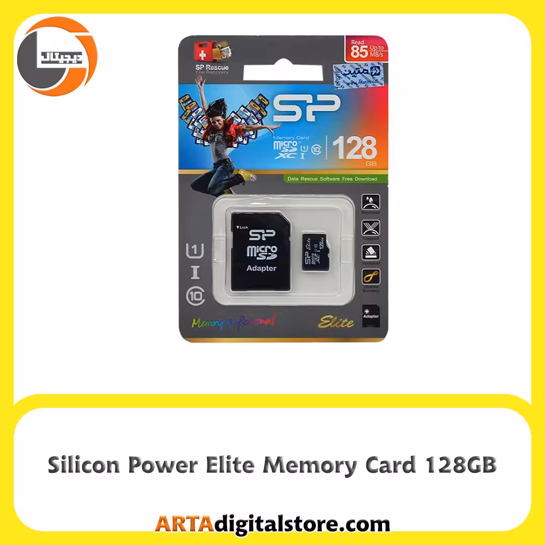 مموری کارت میکرو اس دی سیلیکون پاور Silicon Power Elite 128GB U1 C10 85MB/s