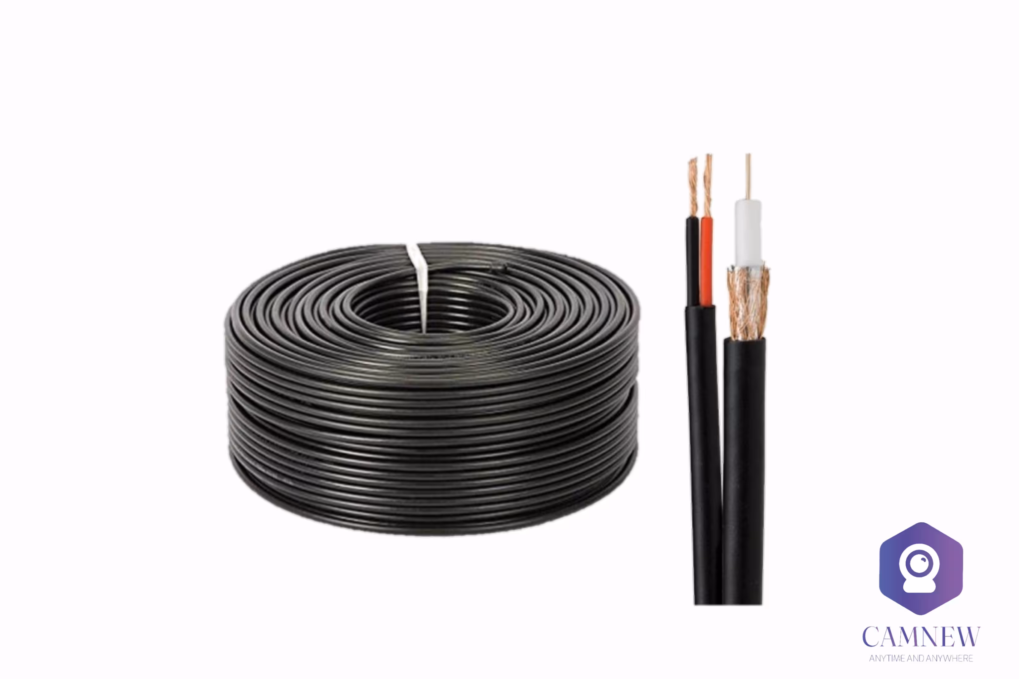 کابل کواکسیال ترکیبی 07*80 برق قوی (کلاف 305 متری) | فروشگاه کم نیو