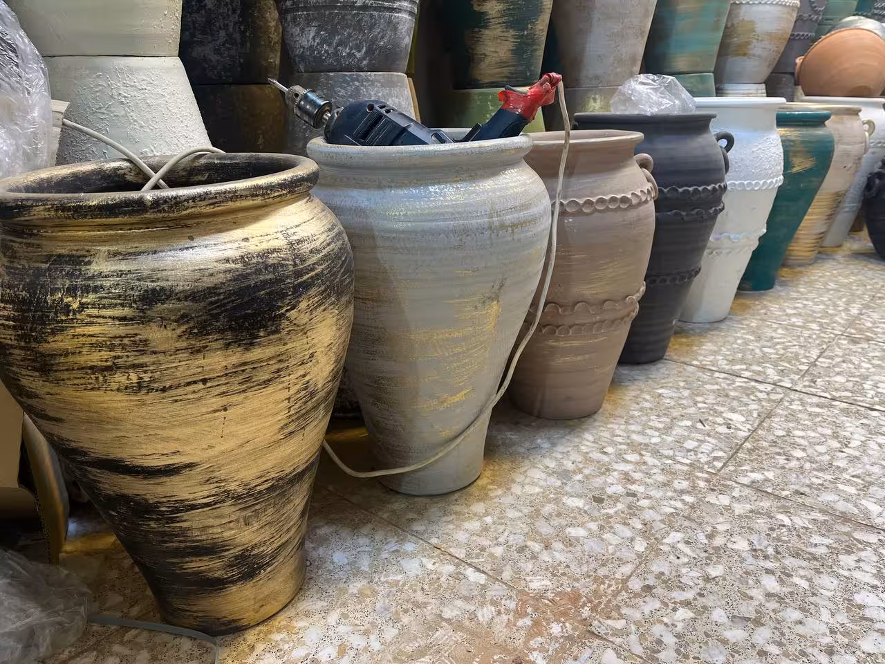 گلدان پتینهای 50سانتی
