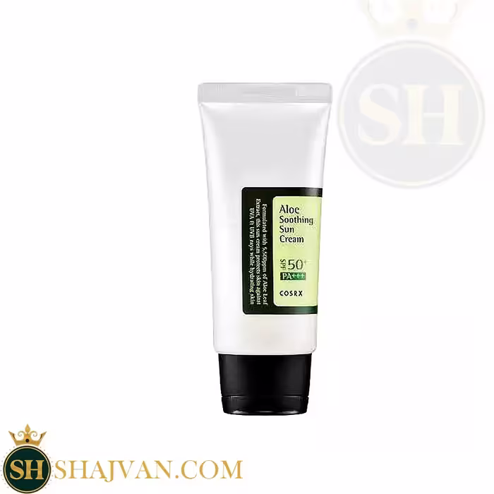 کرم ضد آفتاب آبرسان و تسکین دهنده کوزارکس SPF50 مدل ALOE SOOTHING