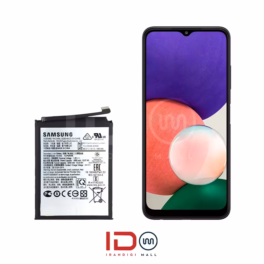 باتری اورجینال گوشی سامسونگ مدل Samsung A22 5G با یک سال گارانتی بی قید و شرط