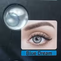 لنز چشم سالیانه رنگ آبی رویایی(BLUE DREAM )  ساخت کره  بامجوز بهداشت واستاندارد اروپا CE جدیترین رنگ آبی هدیه خریدجالنزی
