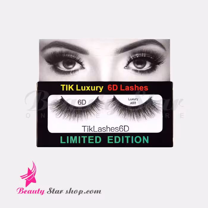 مژه مصنوعی شش بعدی مو طبیعی تیک مدل 53