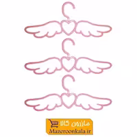 ست چوب رختی و آویز لباس 3 عددی طرح فرشته  Belmini بلمینی PCL-005