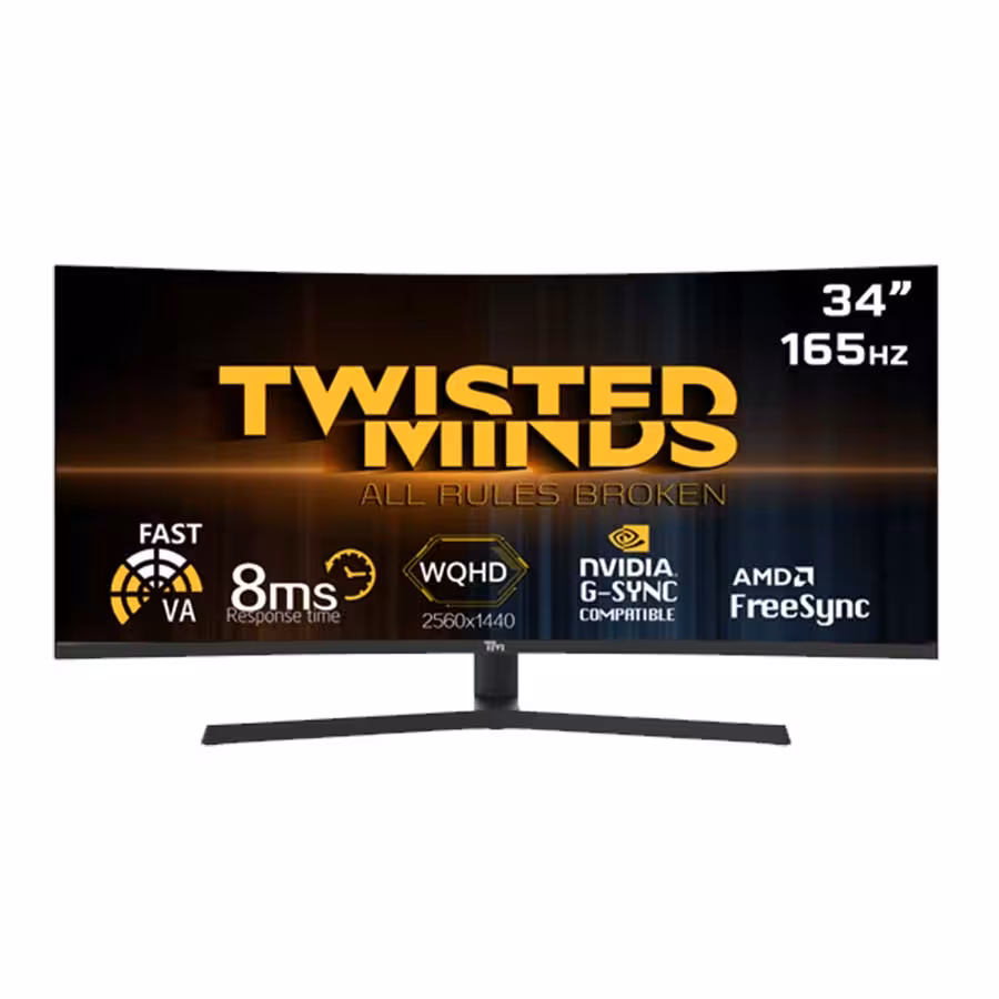 مانیتور خمیده 34 اینچ تویستد مایندز مدل TM34RWA