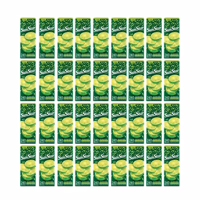 آبمیوه سان استار لیمو پالپ دار 240 میلی لیتری 36 عددی