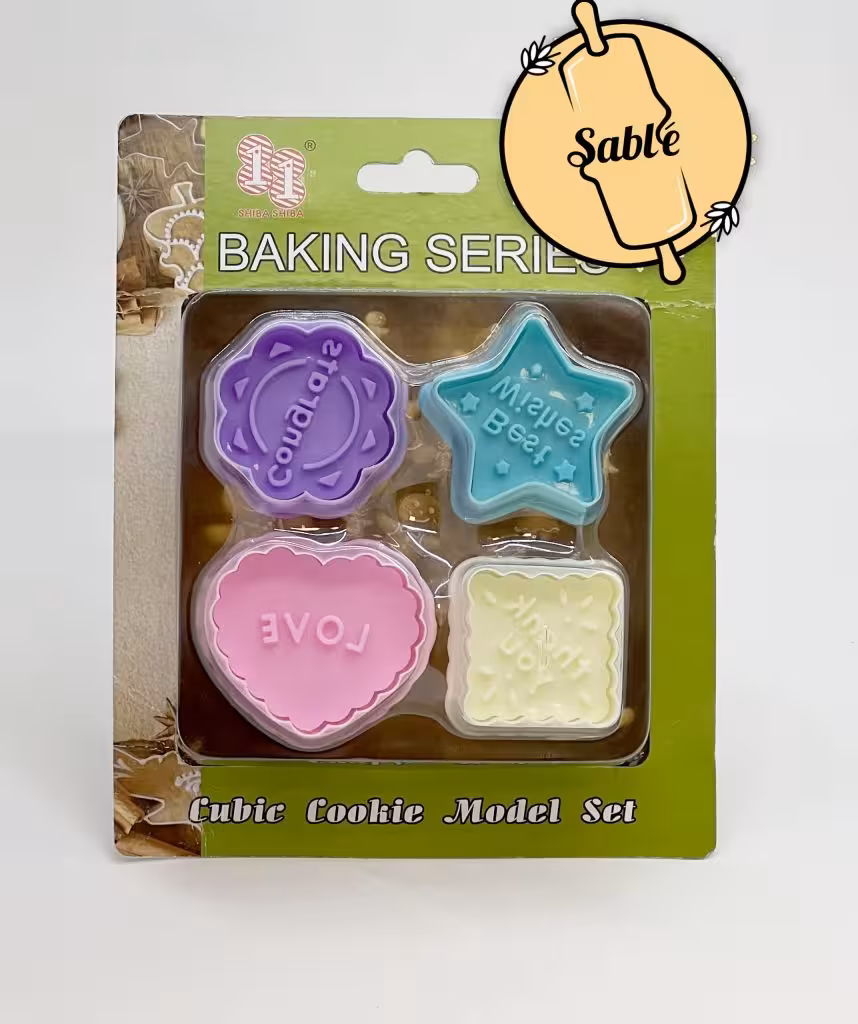 کاتر و مهر فشاری کوکی 4 عددی