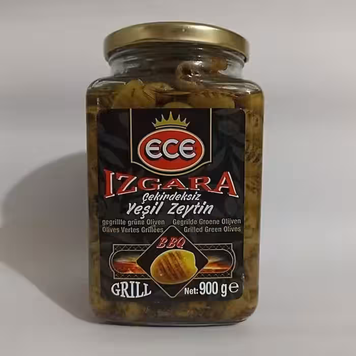 زیتون سبز کبابی بدون هسته اژه وزن خالص 900گرم