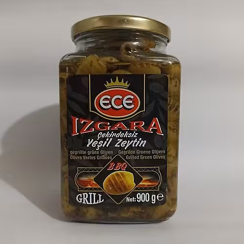 زیتون سبز کبابی بدون هسته اژه وزن خالص 900گرم