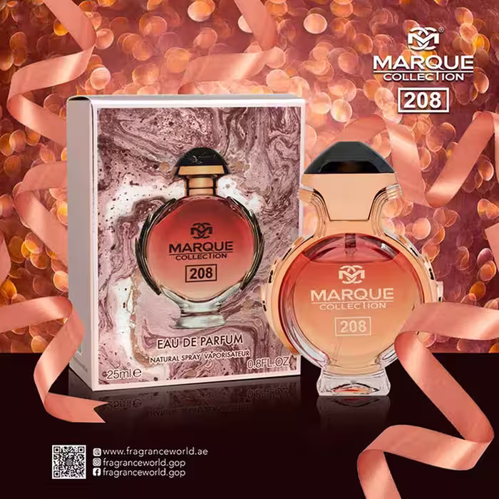 عطر ادکلن زنانه پاکو رابان المپیا اونیکس مارکویی کالکشن کد 208 (Marque Collection Paco Rabanne Olympea Onyx Collector Edition)