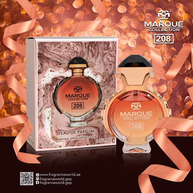 عطر ادکلن زنانه پاکو رابان المپیا اونیکس مارکویی کالکشن کد 208 (Marque Collection Paco Rabanne Olympea Onyx Collector Edition)