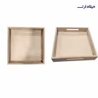 بیس MDF سینی دسته دار 20*20ارتفاع5سانت