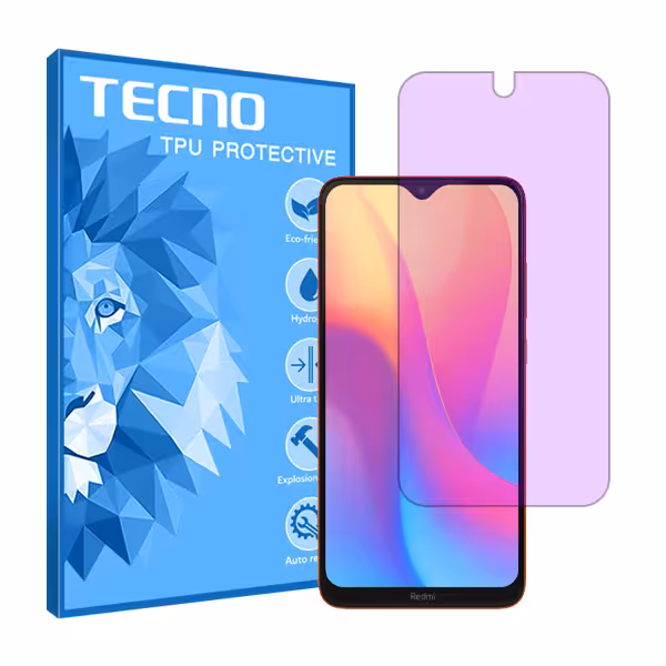 گلس شیائومی Redmi 8A مدل هیدروژلی آنتی پرپل برند تکنو کد S