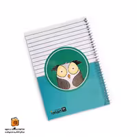 دفتر خط دار 80 برگ طرح جغد ایمان (iman)