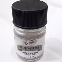 رنگ پودری سفید فیلی متالیک دکتر گوستو 10 گرمی (مخصوص رنگ کردن روی کیک، دسر، فوندانت و ...)