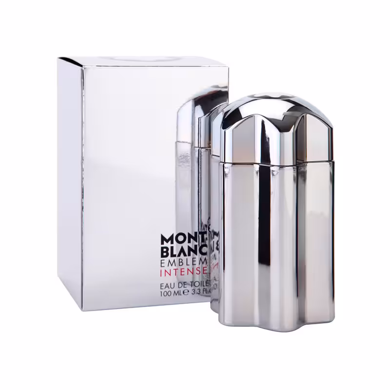 عطر ادکلن مردانه مونت بلنک امبلم اینتنس نقره ای Mont Blanc Emblem Intense • خوش آرا