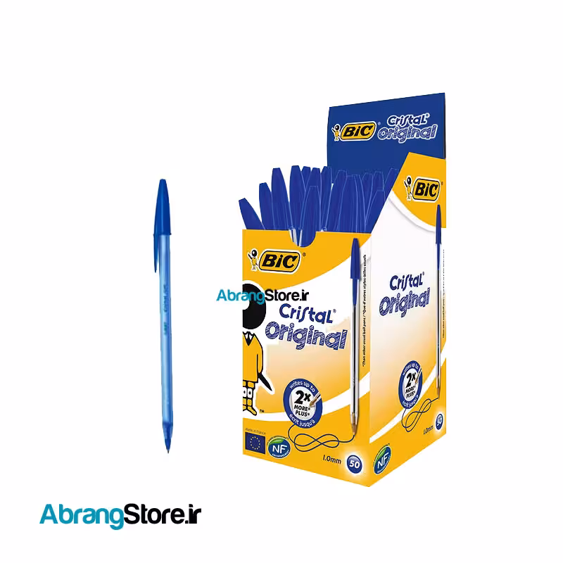 خودکار بیک سافت آبی 50 عددی | Bic Cristal Soft