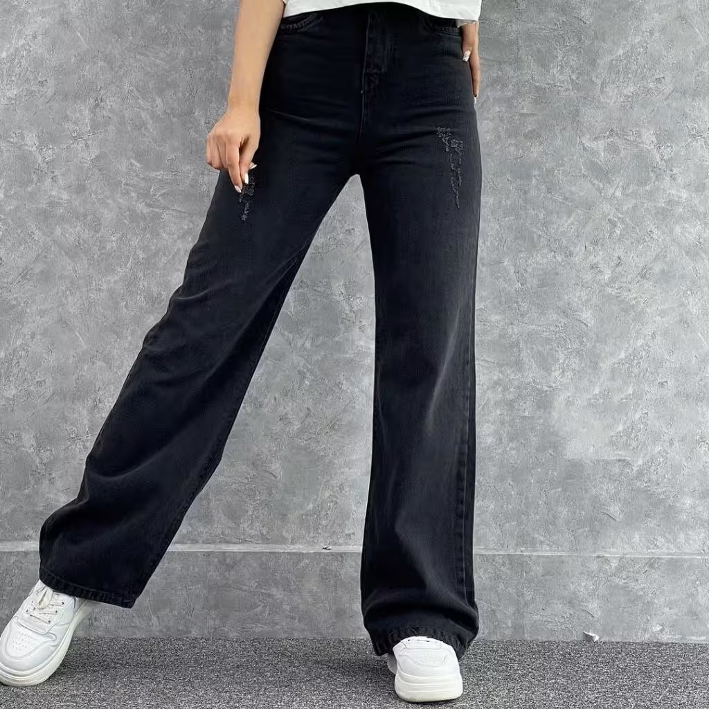 شلوار جین اصل نیم بگ  سنگشور