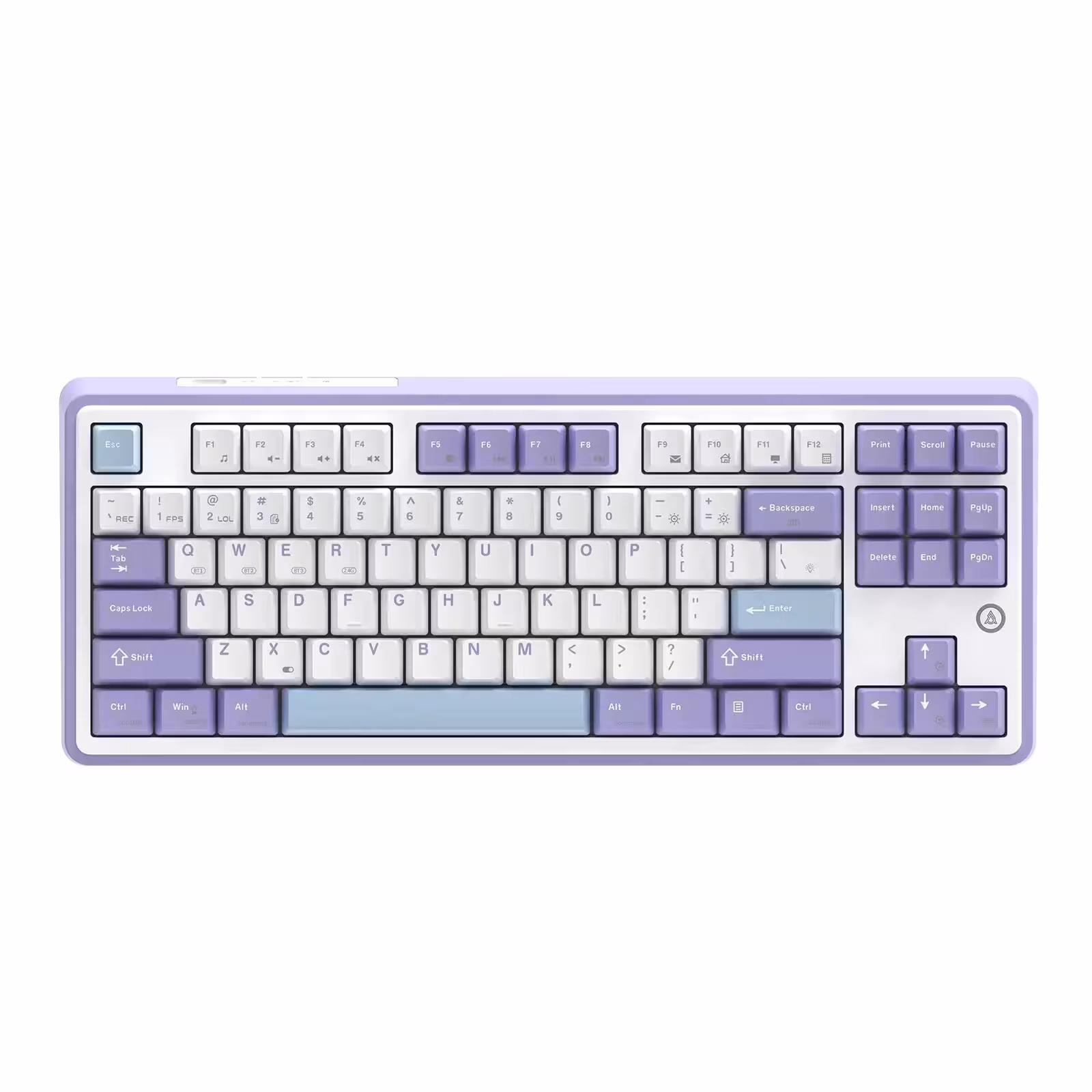 کیبورد ایجز Ajazz AK870 Purple White Blue Wireless